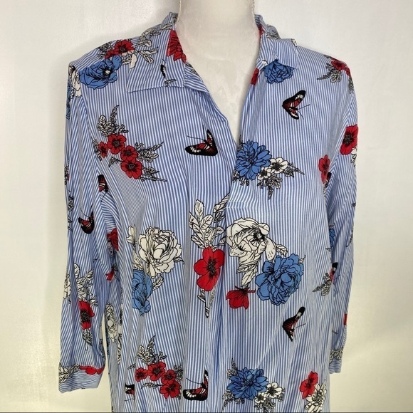 Floral Popover Blouse XL - Picture 7 of 7